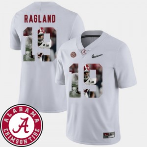 Men #19 University of Alabama Football Pictorial Fashion Reggie Ragland college Jersey - White