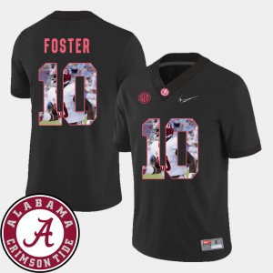 Men Pictorial Fashion Alabama Roll Tide #10 Football Reuben Foster college Jersey - Black